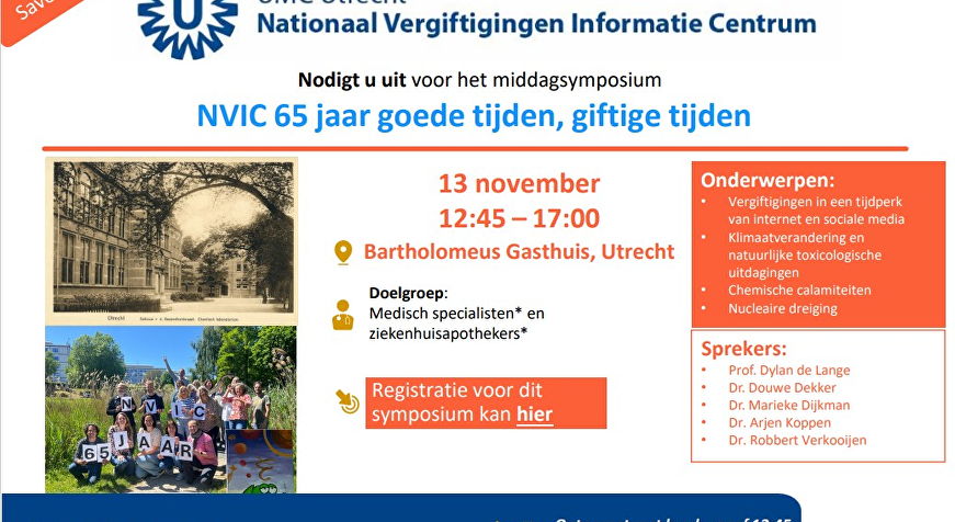 NVIC Middagsymposium - 65 jaar goede tijden, giftige tijden